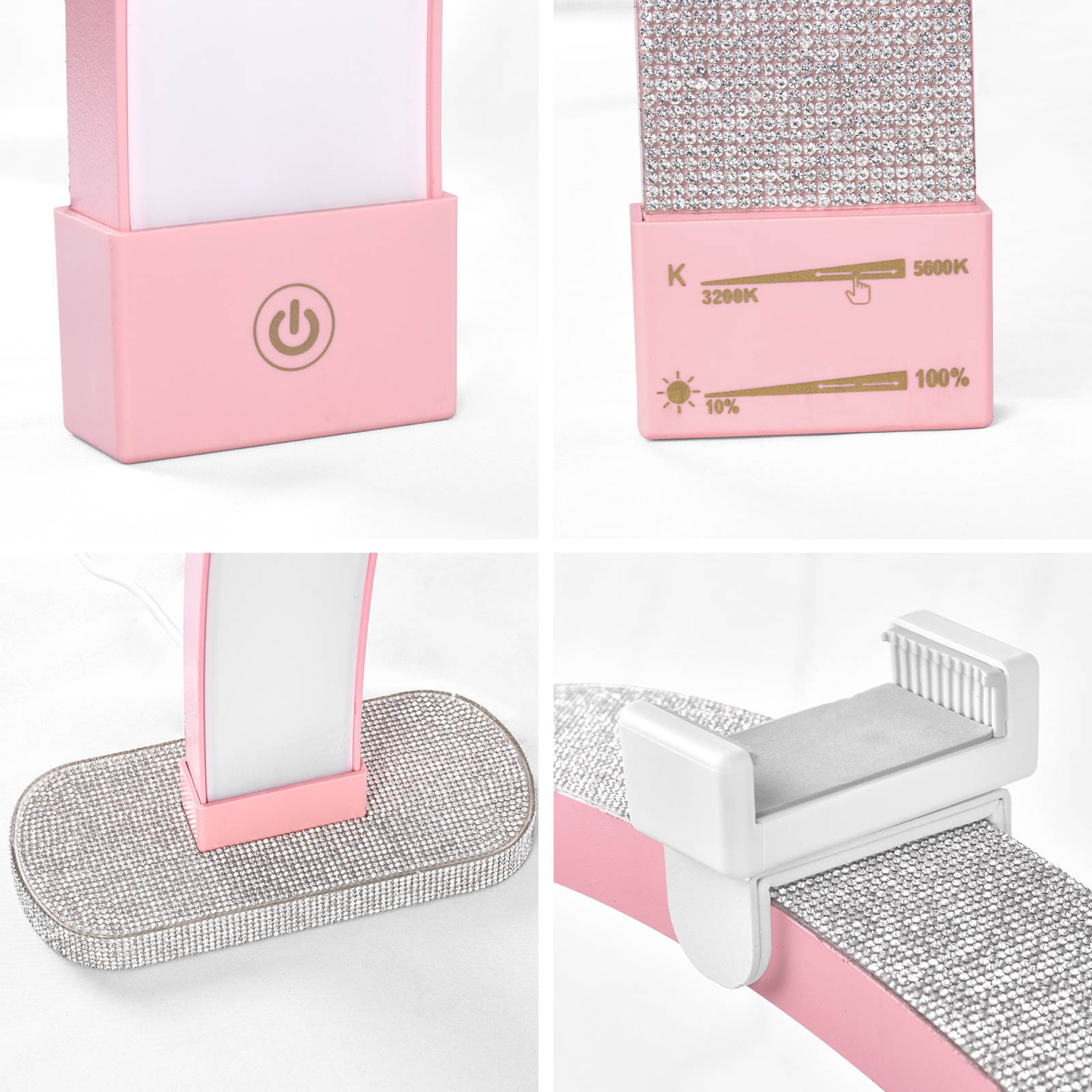 Half Moon Diamond skrivbordslampa 30 tum – fristående LED-nagellampa