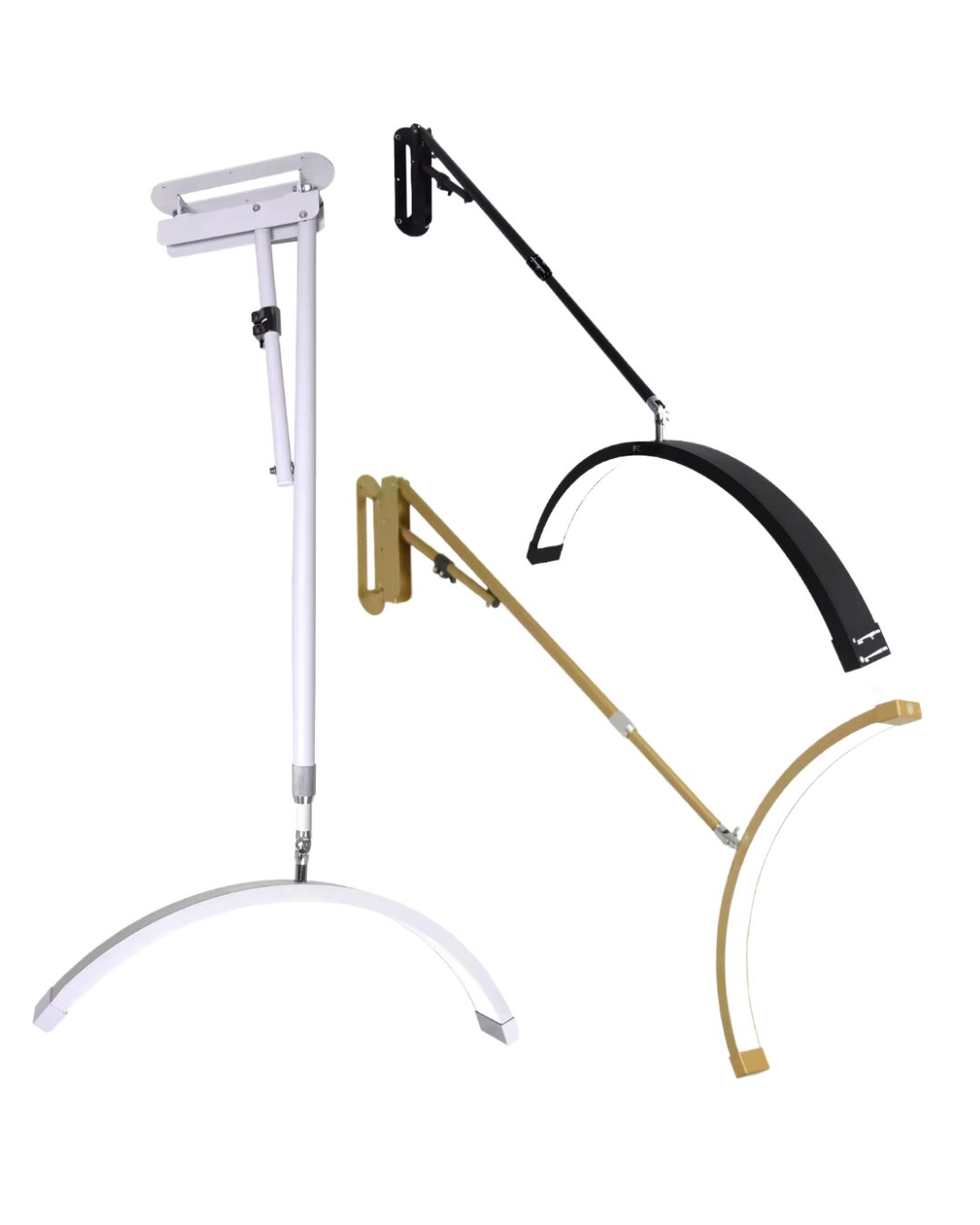 Väggmonterad halvmåneformad skönhetslampa