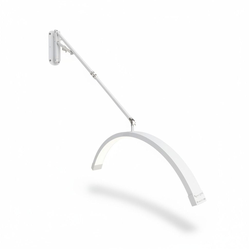 Väggmonterad halvmåneformad skönhetslampa