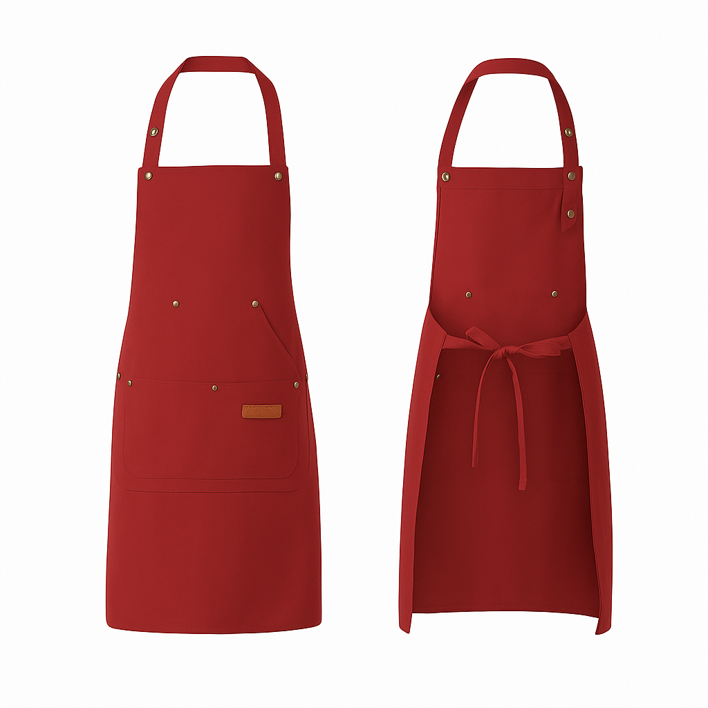 Skräddarsydda förkläden med fickor för skönhetsbranschen