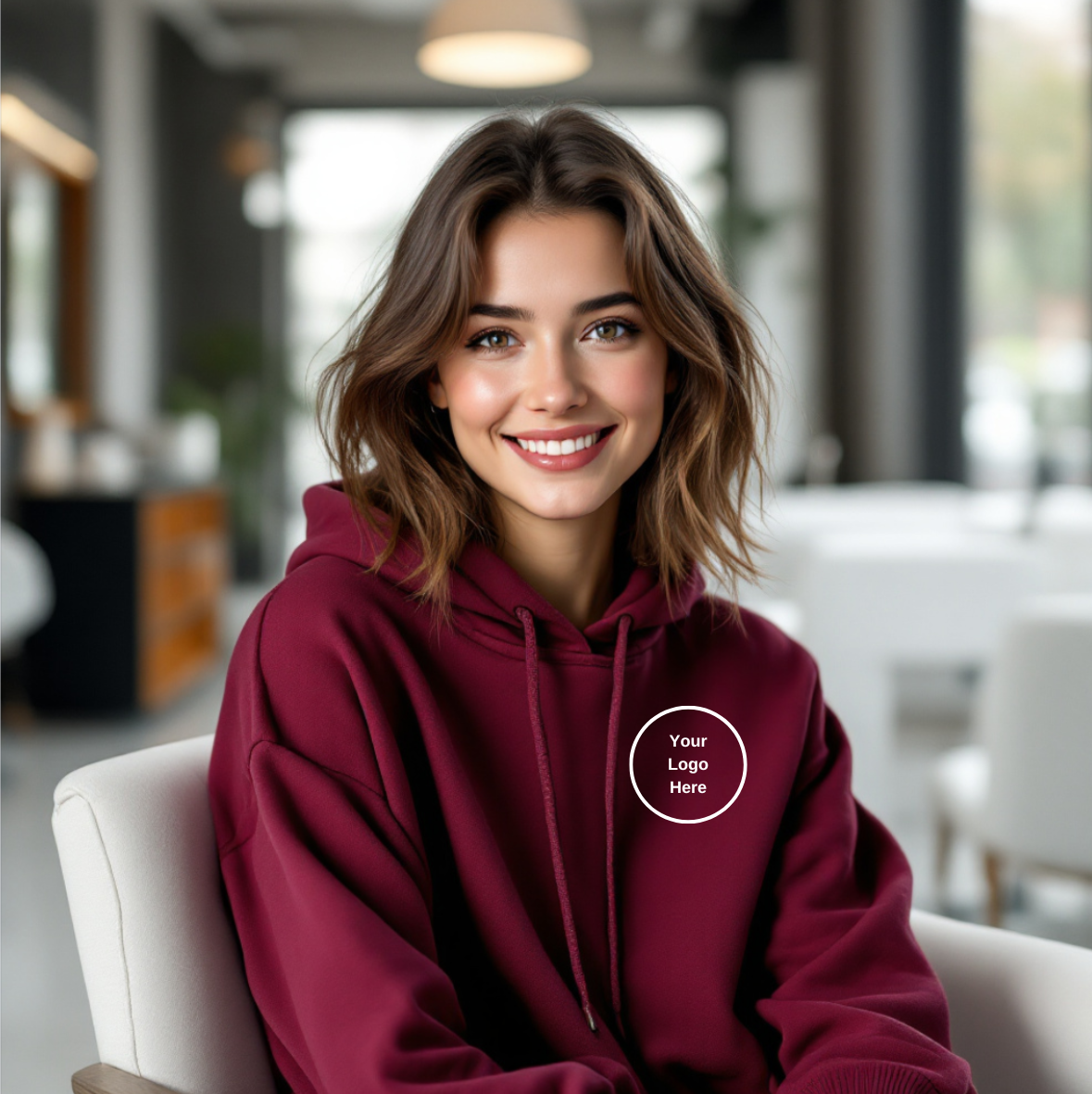 Anpassade hoodies (fram och bak)