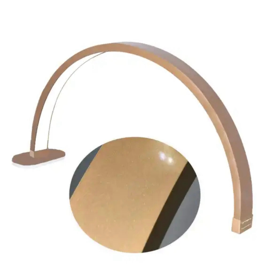 Half Moon skrivbordslampa 30 tum – fristående LED-nagellampa