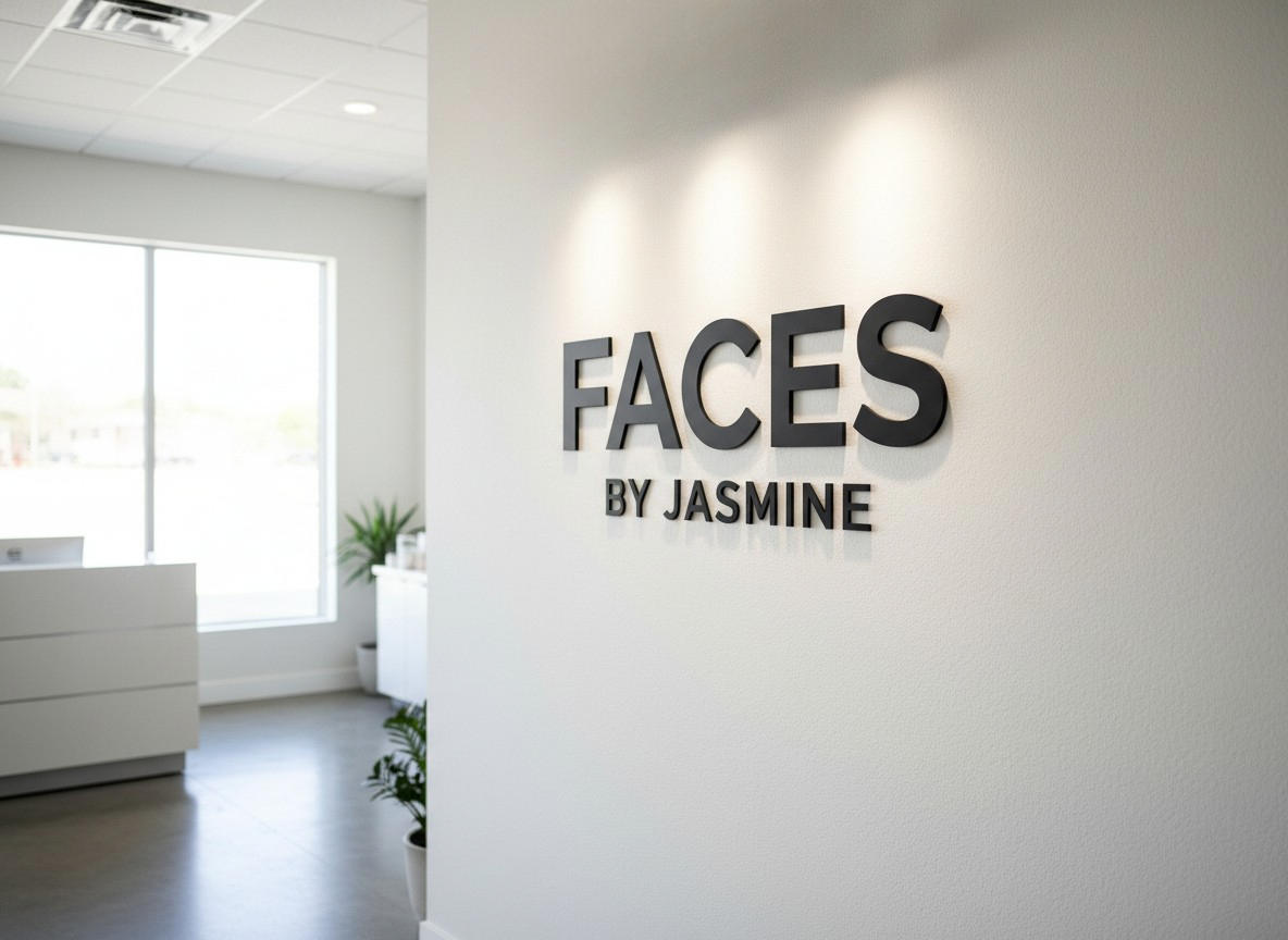 3D-anpassad laserskuren logotypskylt – akrylskylt för företag