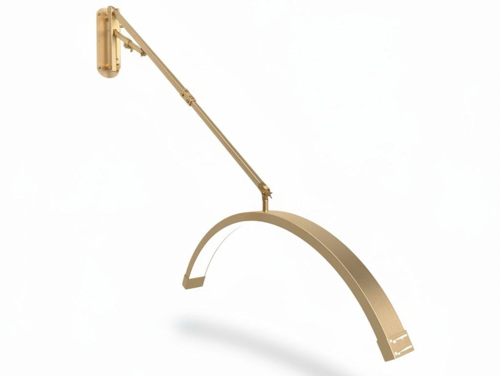 Väggmonterad halvmåneformad skönhetslampa