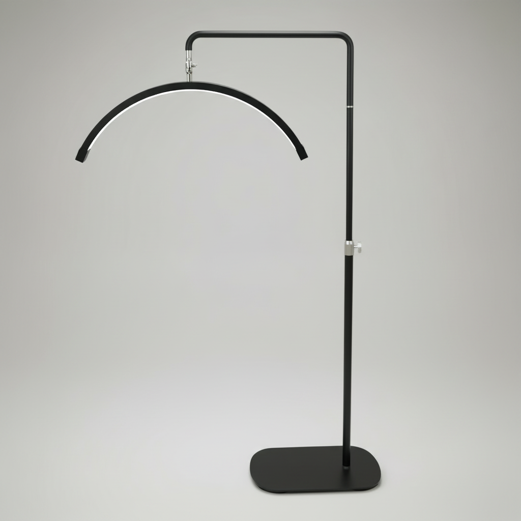 Multi-Angle Half Moon Lamp - Professionellt LED-skönhetsljus 28 tum | RJ Moon Pro X